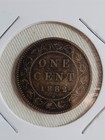 1882h Canadian Large Cent Coin Low 2 Very Fine Circulated Victoria Coin