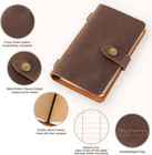 Leather Small  Journal Notebook  Vintage Daily Journal Notebook Lined Paper  Han