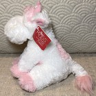 Nwt Russ Berrie Maribell Pink White Cow 8  Plush Strawberry Cow Stuffed Lovey