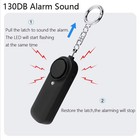 130db Personal Safety Alarm Siren Keychain Girls Women Seniors Loud Panic Alert