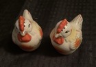 Vintage - Japan - Ceramic Salt And Pepper Shakers  Chicken Rooster Farm Country