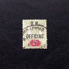 Gb King Edward Vii 2d O w official Sg o38 Used Cds Bradford Well Centred Vf