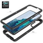 For Samsung Galaxy S24 Ultra S23 S21 Clear Case Hybrid Rubber Bumper Phone Cover