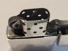 Working  Vietnam War Era Zippo Lighter 1973 Fancy With Lines  With New Flint