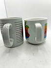 2 Vintage Original Apple Macintosh Computer Mug 1980s Full Rainbow Logo