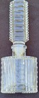 Euc Vtg 1930s Perfume Bottle Czech Clear Cut Ribbed Glass Art Deco Exquisite