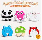 Hnyyzl 6pcs Enlarged Door Stoppers  Finger Pinch Guards   Anti-slam Holders