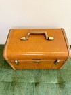 Vintage Samsonite Shwayder 4612 Brown Train Case Vanity W  Mirror