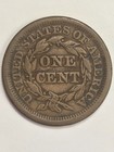 1854 Braided Hair Large Cent Early Copper Penny Collector Coin