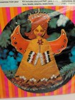 Karen s Christmas Artcraft Kit 7  Felt Jeweled Angel Ornament 3433 New Vintage