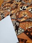 Awesome Rare Vintage Mid Century Retro 70s 60s Art Deco Velveteen Fabric  Look 