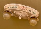Vintage Lighting 1920s 2-bulb Ceiling Mount  Rewired  
