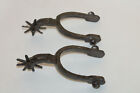 Set 2 pair Ol  Western Style Cowboy 8-point Boot Spurs-rustic Decor New 