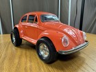 Vintage Aoshin Smoking Volkswagen Battery Op Vw Bug Car Toy W box Not Working