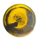 Rare Antique European Early 1900 Float - Three Crossed Fishes Glass Seal Mark