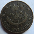 1852 Bank Of Upper Canada Half Penny Bank Token