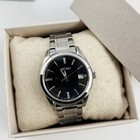 Seiko Essentials Sur311 Black Dial Stainless Steel Men s Quartz Watch 40 2mm New
