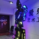 Led Robot Illuminated Stilt Costume Suit Armour Set Dj Party Show Light Clothing