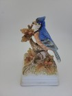 Vtg Gorham Blue Jay Porcelain Figurine Hand Painted Bird 6 5  Japan