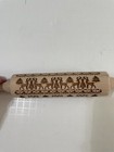 2 Vintage Wooden Cookie Cutter Rolling Pins For Shortbread Sugar Cookie Baking