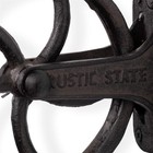 Halat Cast Iron Vintage Industrial Wheel Farmhouse Wall Mount Pulley 6 75 Inch D
