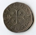 Italy 1692 Genova Republic Scudo  stretto  Rare Toned Choice Vf  