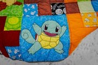 Handmade Pok  mon Patchwork Quilt Blanket     Charmander Squirtle Eevee Xl Throw