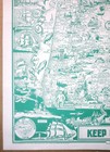 Vintage Illustrated Pictorial Map - Keep Oregon Green Hayes 1959 Fire Prevention