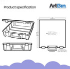 Artbin 6955rj Super Satchel 1-compartment Box  Art   Craft Organizer  1-pack  Tr