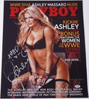 Ashley Massaro Signed 16x20 Photo Psa dna Coa April 2007 Playboy Magazine Cover