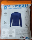 2 Pack 32 Degrees Cool Men   s Navy Long Sleeve Crew Neck Air Mesh Tee Upf 40 L