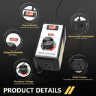 Variable Motor Speed Controller Ac 100v-120v 15a  4000w Speed Control Switch