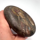 Rare 19th Hand Painted Stone Icon Of Saint Nicholas Antique Religious Art Decor