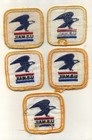 Vintage 1970 s Sew On Patch Lot 5 Us Mail Postal Service Eagle Embroidered Usps