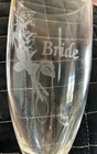 Champagne wine Bride   Groom Toasting Glasses Set 5 Oz 