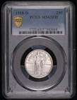 1918 D Quarter Dollars Standing Liberty Quarter Pcgs Ms-63 Fh