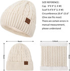 Womens Beanie Hat Scarf Touch Screen Gloves Set For Women Warm Knit Fleece Lined