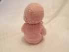 Vtg Baby Doll In Pink Crochet Outfit
