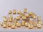 48pcs Assorted Gold Votive Candle Holders Bluk  Gold Wedding Decorations  