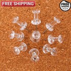 100pcs Standard Thumb Tacks Large Clear Push Pins For Board Steel Point Pins Us