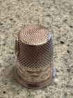 Sterling Silver Thimble  Mystery Maker  Santa Teresa  Gleaming Facets  4 7g