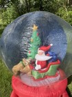 Gemmy Airblown Christmas Inflatable 6ft Sparkle Santa Sleigh Snowglobe 