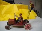 Rare Vintage Louis Marx Tin Litho  snoopy Gus Wild Fireman  Toy  1926 