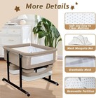             Twin Bassinet For 2 Babies Portable Foldable Double Crib With Mosquito Net