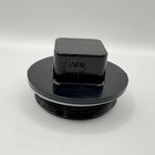 Abs Cleanout Plug Dwv Threaded Fitting     With Rubber Gasket     1-1 2  2  3  4 