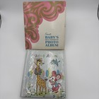 Vintage Grants Baby   s Photo Scrap Album Giraffe  Blue Bird   Mouse Nos W box End