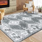 Washable Rug 5x7 Modern Geometric Area Rug Non Slip Non Shedding Throw Rug St   