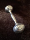 Vintage Sterling Silver Baby Rattle Collectible Toy 