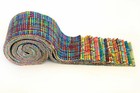 18-pc Pretty In Plaid Jelly Roll 2 5  Pre-cut 100  Cotton Fabric Quilt Strip