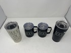 Rae Dunn Halloween Lot Of 4 Steel Mugs   Tumblers Boo Trick Or Treat Spooky  New